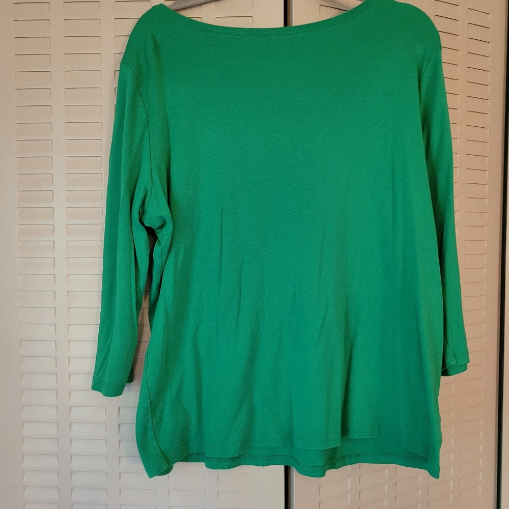 Talbots green Long sleeve t